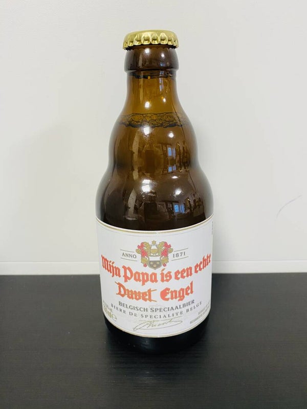 Duvel flesje Mijn papa is een Duvel Engel