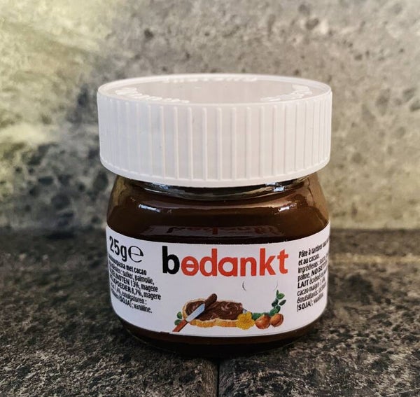 Nutella 25gr gepersonaliseerd