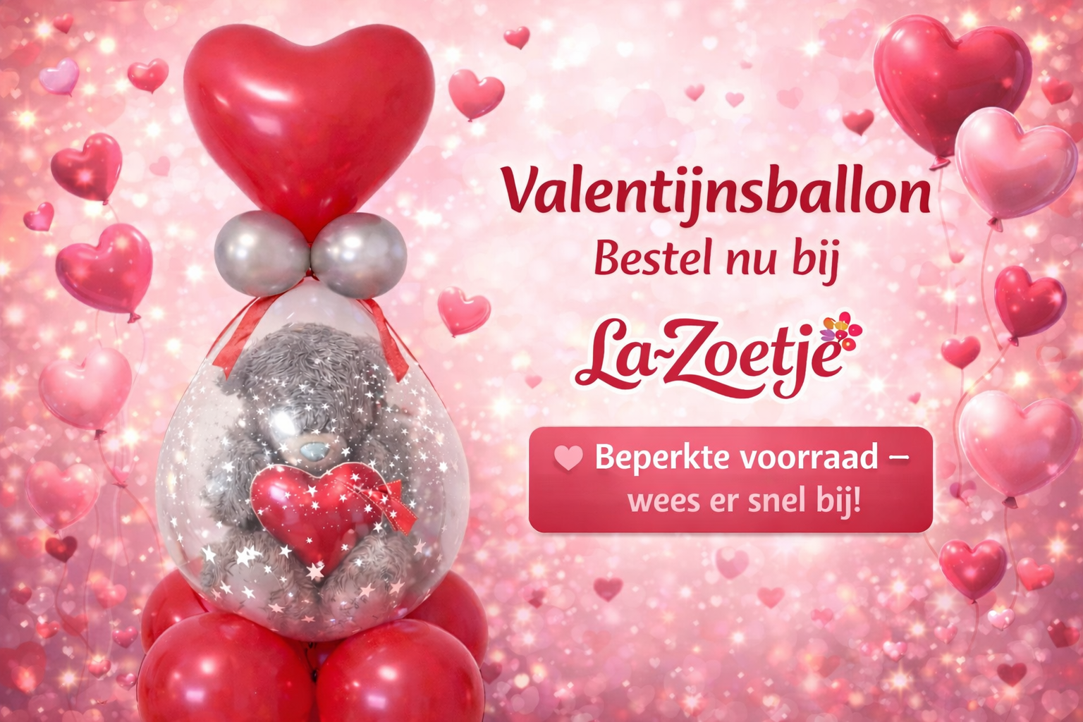 Valentijnsballon (ENKEL AFHALING)