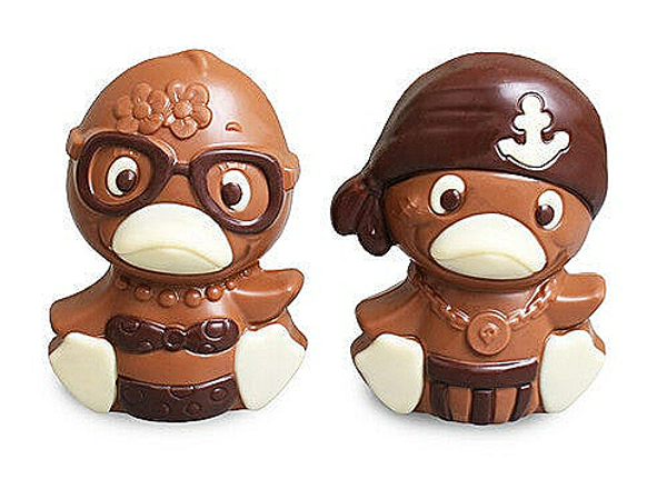 Happy ducks pirate boy - bikini girl 11,5 cm melk decoré