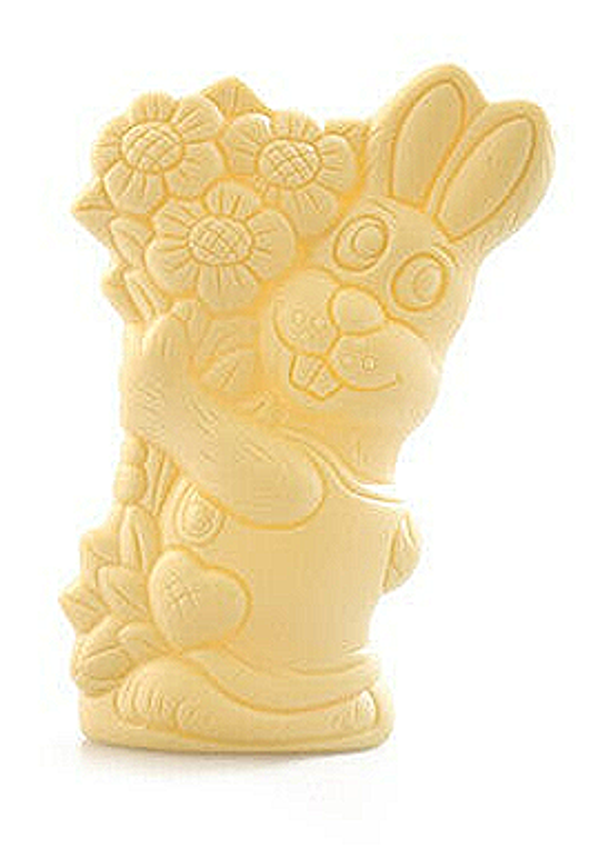 Bloemenhaas 19 cm wit