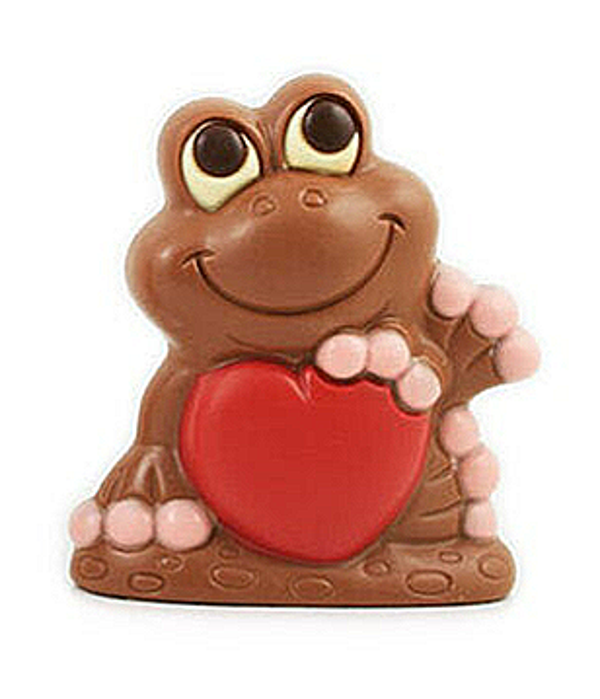 Mini Love Froggy 6,5 cm melk gekleurd