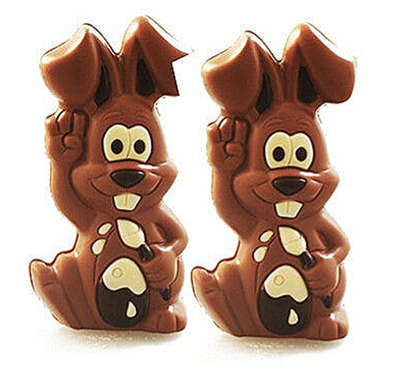 Schildershaasje Hugo 14 cm melk decoré