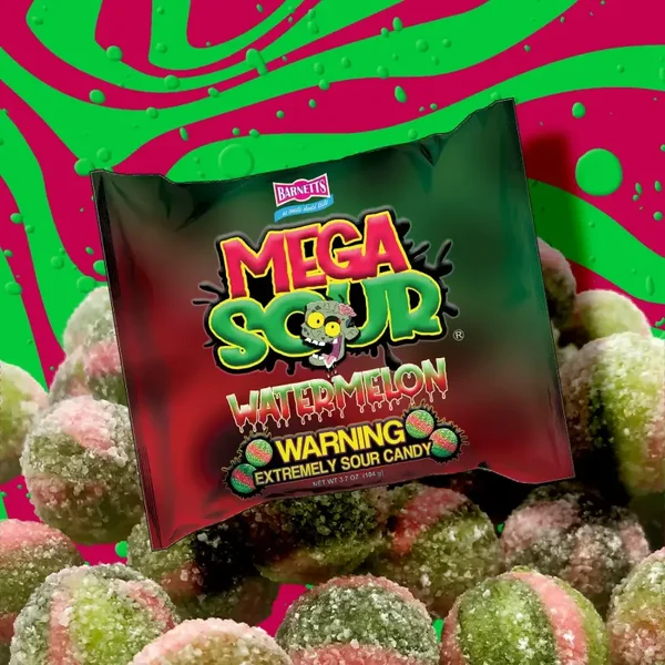 Barnett Sweets Mega Sour Candy Watermelon