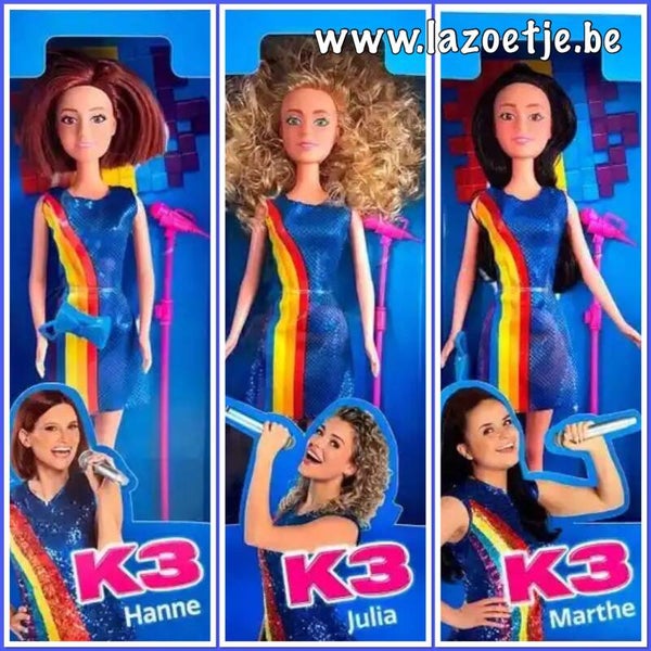 K3 Tienerpoppen Hanne, Julia & Marthe
