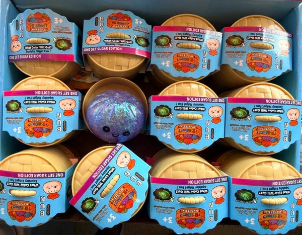 Dumpling glitter glow in the dark 5,5cm