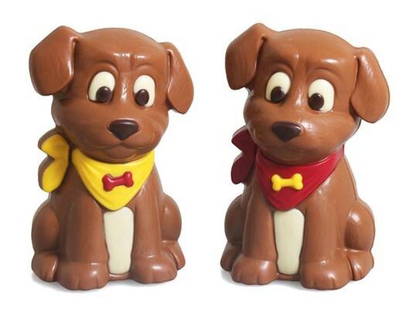 Hond "Spike" 14cm melk gekleurd