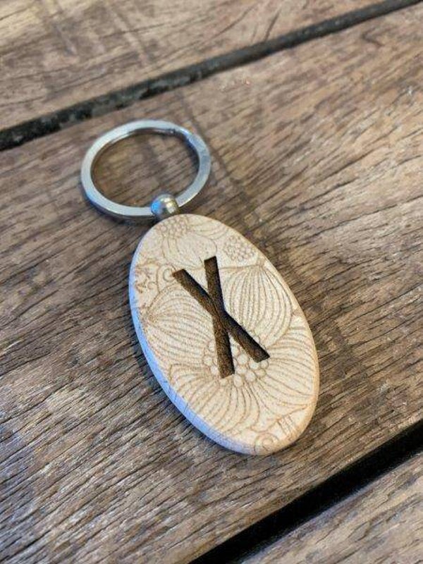 Dotti sleutelhanger alfabet X