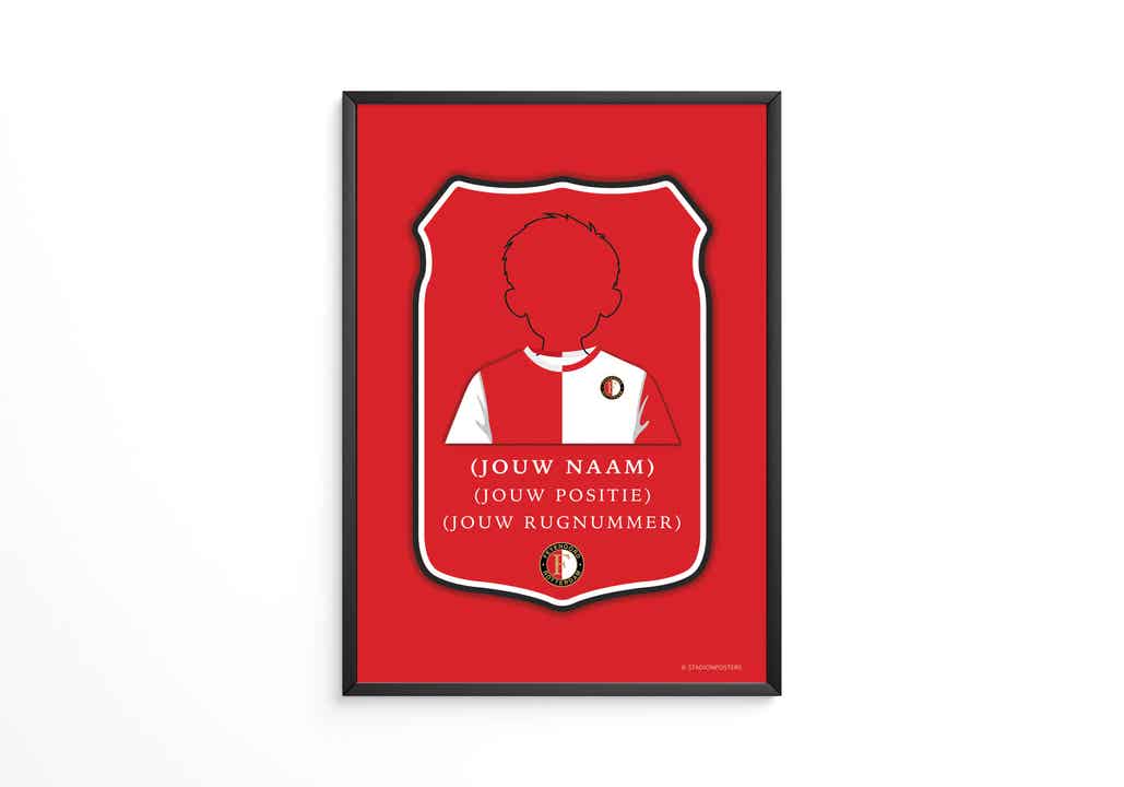 Gepersonaliseerde Feyenoord FIFA Kaart Poster