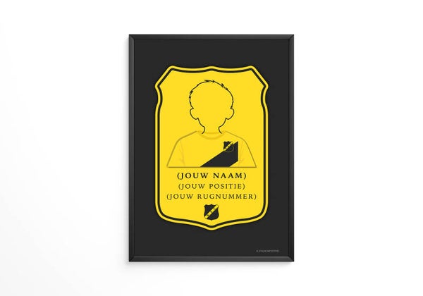 Gepersonaliseerde NAC Breda FIFA Kaart Poster