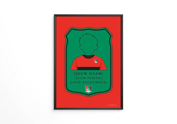 Gepersonaliseerde NEC FIFA Kaart Poster