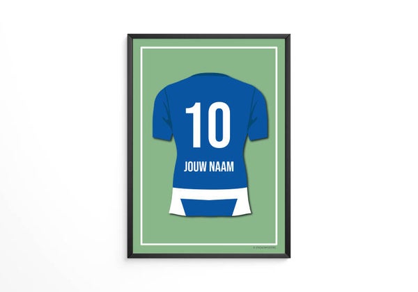 PEC Zwolle Poster met naam & rugnummer