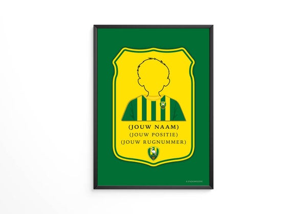 Gepersonaliseerde ADO Den Haag FIFA Kaart Poster