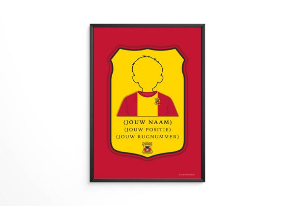 Gepersonaliseerde Go Ahead Eagles FIFA Kaart Poster