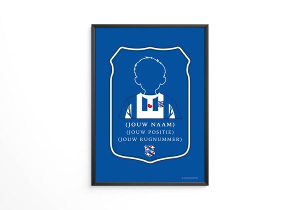 Gepersonaliseerde SC Heerenveen FIFA Kaart Poster