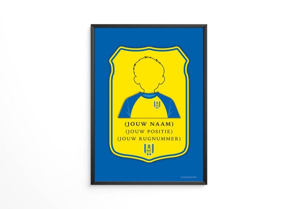 Gepersonaliseerde RKC Waalwijk FIFA Kaart Poster