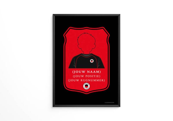 Gepersonaliseerde Excelsior FIFA Kaart Poster