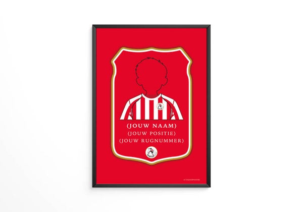Gepersonaliseerde Sparta Rotterdam FIFA Kaart Poster