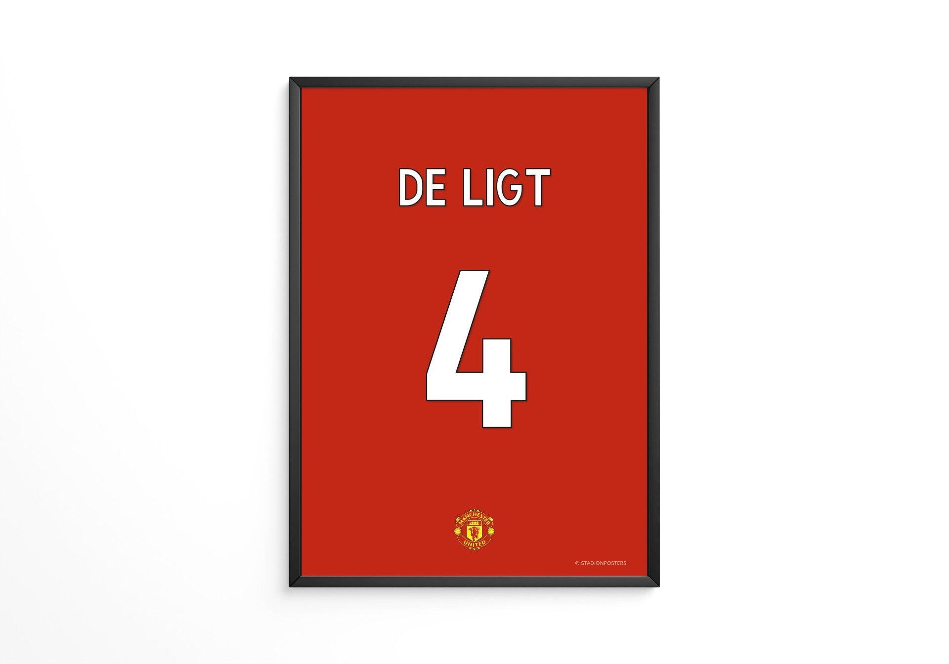 De Ligt - Manchester United shirt poster