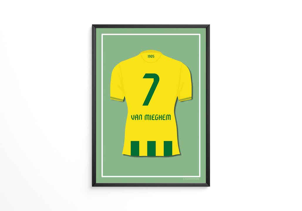 Van Mieghem - ADO Den Haag shirt poster