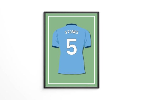 Stones - Manchester City shirt poster