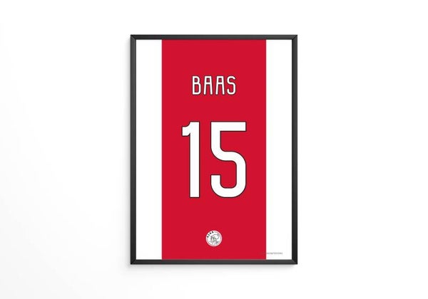 Baas - Ajax shirt poster