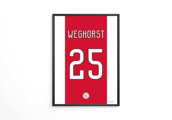 Weghorst - Ajax shirt poster