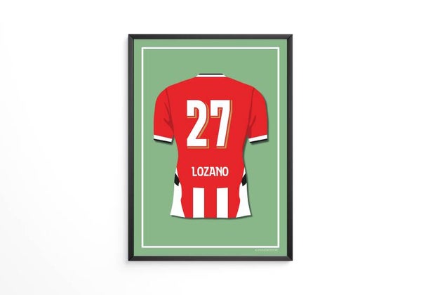 Lozano - PSV shirt poster