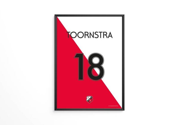 Toornstra - FC Utrecht shirt poster