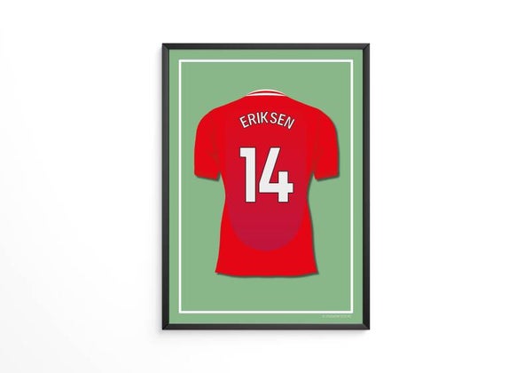 Eriksen - Manchester United shirt poster