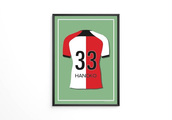 Hancko - Feyenoord shirt poster