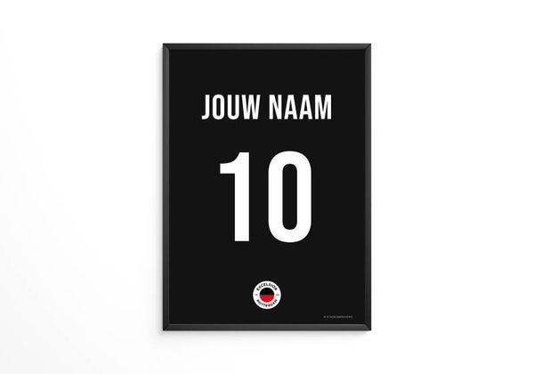 Excelsior tenue poster - Jouw eigen naam en rugnummer