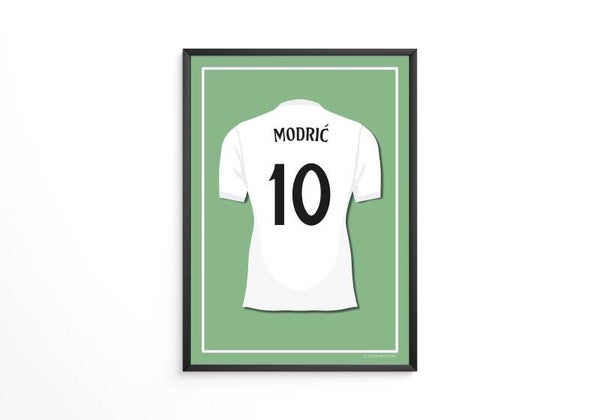 Modric - Real Madrid shirt poster