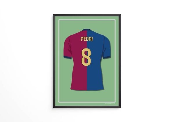 Pedri - FC Barcelona shirt poster