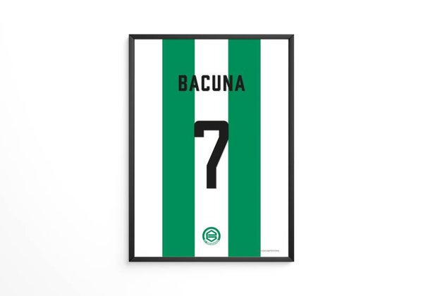 Bacuna - FC Groningen shirt poster
