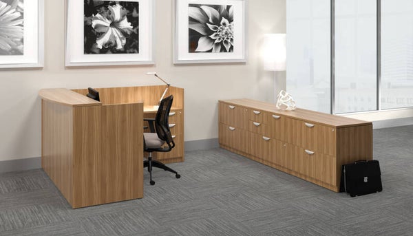 Reception table & credenza