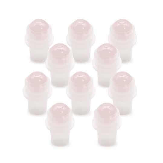Gemstone Roller Tip for 5ml Bottle - Rose Quartz