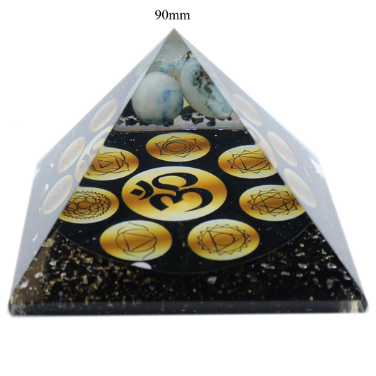 Orgonite Pyramid - Midnight Om Chakra - 90mm & 70mm