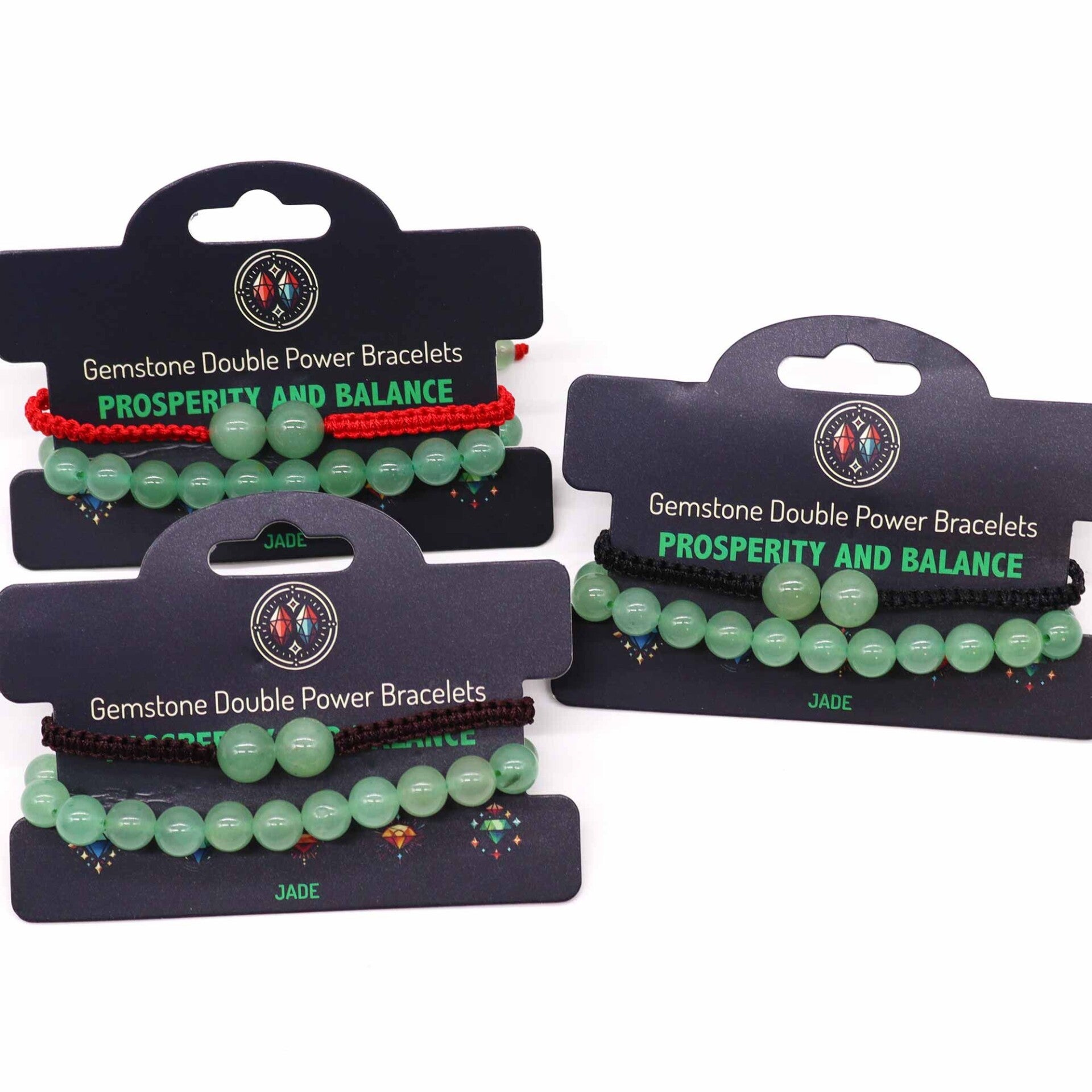 Gemstone Double Power Bracelets - Jade