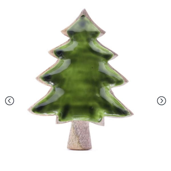 Enamel Tree Wooden Bowl