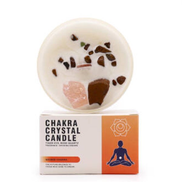 Chakra Crystal Candle - Sacral Chakra