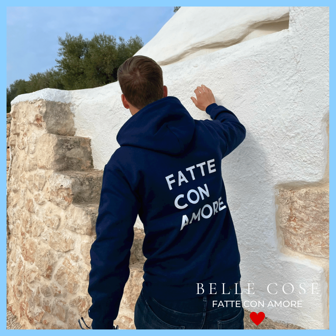 Belle Cose hoodie navy