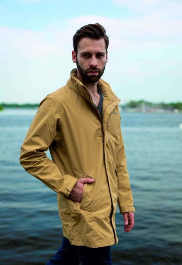 Cardiff Men Jacket, Long - Beige