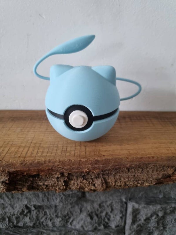 Blauwe mew - pokeball