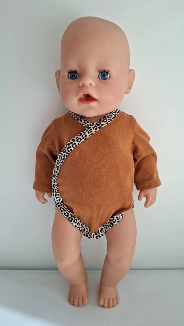 Overslag romper - bruin