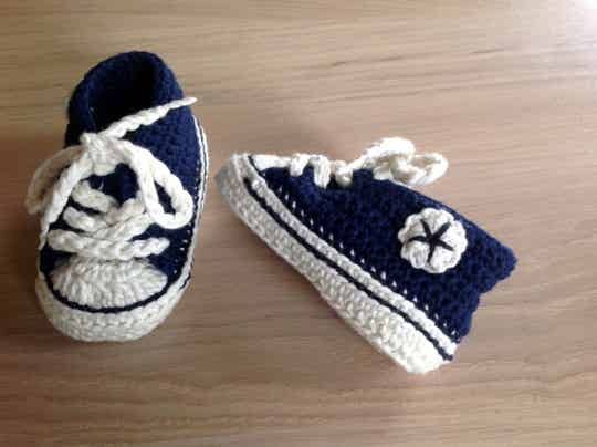 babysneakers donkerblauw**