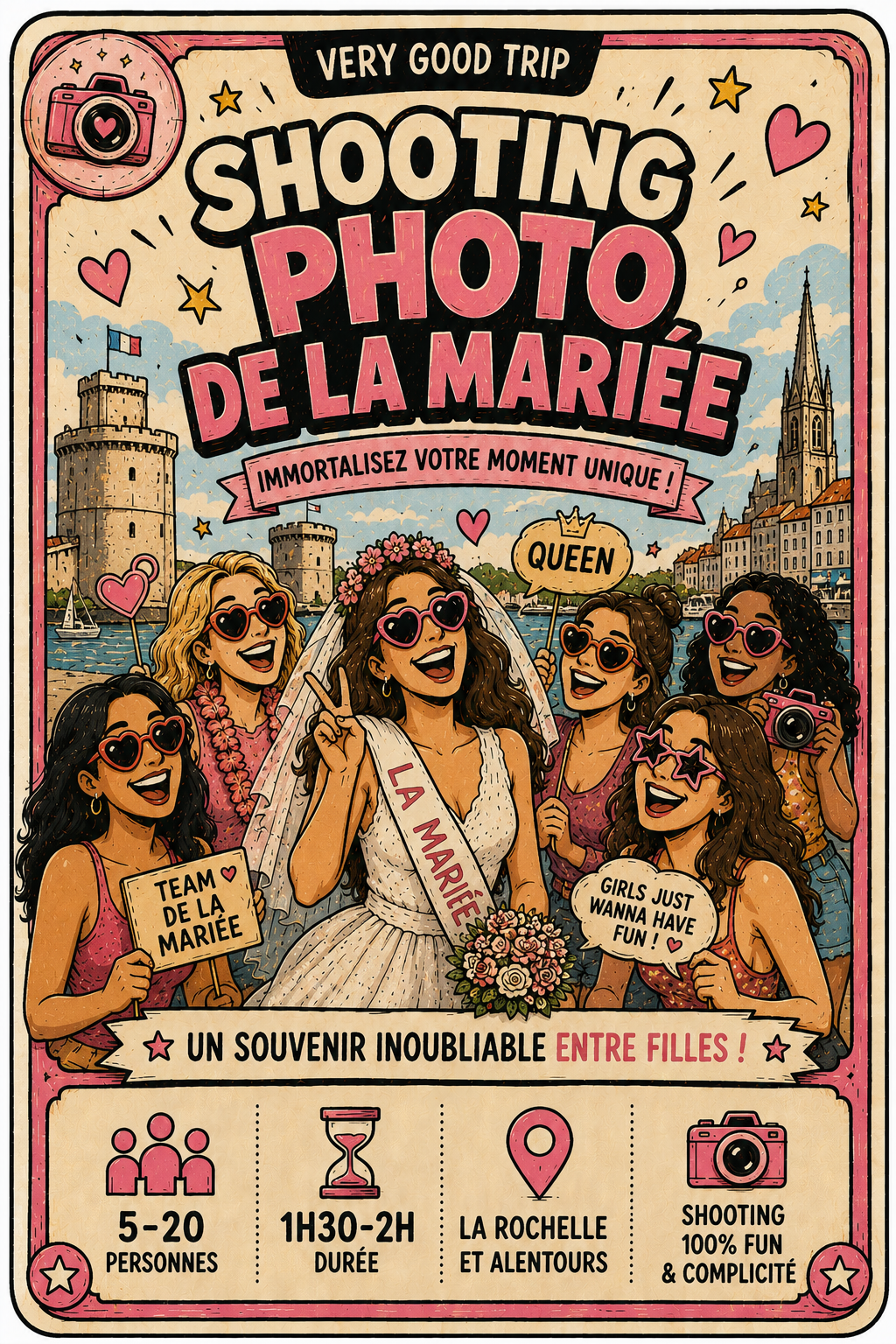 Shooting photo de la mariée