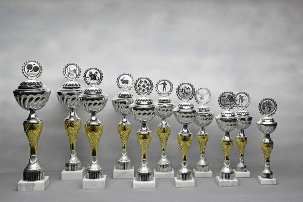 Beker Z604/11 zilver/goud