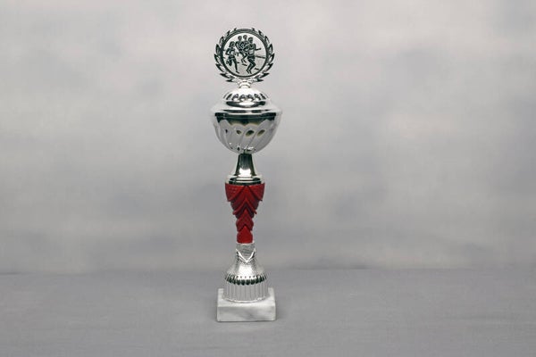 Beker Z 606/11 Zilver Rood