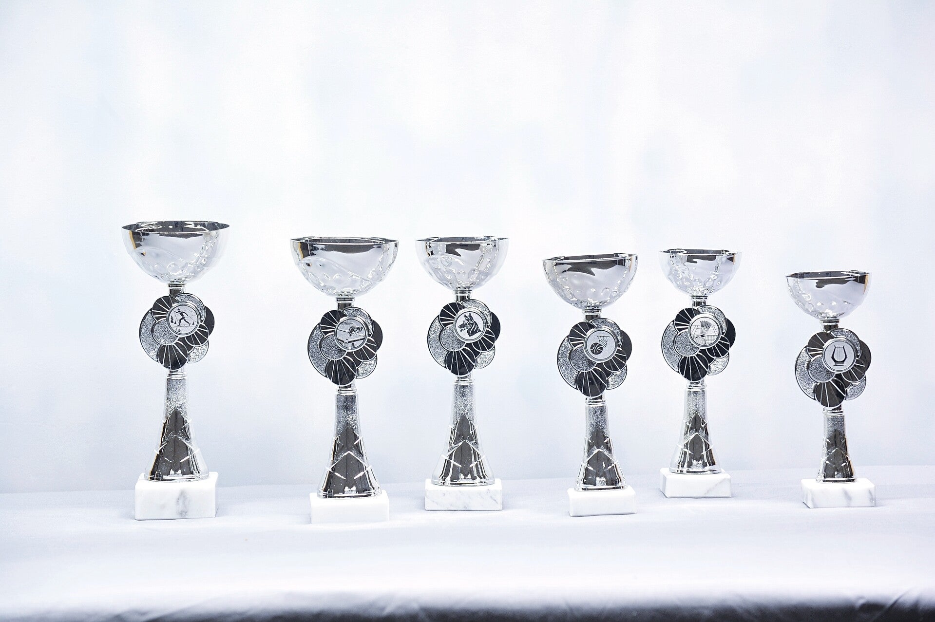 Beker Zilver met zwart Z 509/06